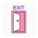 Emergency exit door  Icon