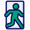 Emergency Exit Exit Door Escape Route Icon