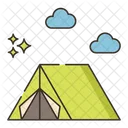 Emergency Shelter Tent Camp Icon