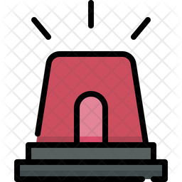 Emergency siren Icon - Download in Colored Outline Style