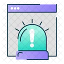 Emergency Siren Warning Alarm Icon