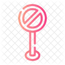 Emergency Stop Warning Board Icon