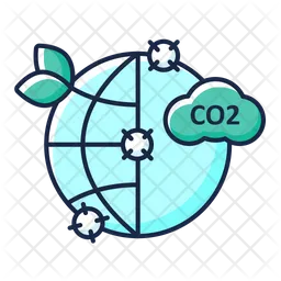 Emisión de CO2  Icono