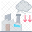 Emission Factory Industry Icon