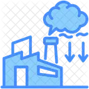 Emission Factory Industry Icon