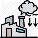 Emission Factory Industry Icon