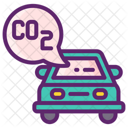 Emission Score Icon - Download in Colored Outline Style