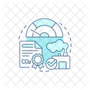 Emissions certificate  Icon