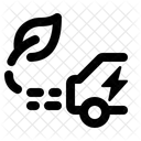 Emissoes De Veiculos Eletricos Carro Eletrico Emissoes De Carros Ícone