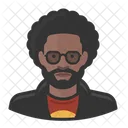 Emo Black Male  Icon