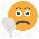 Emocion Emoticono Infeliz Icono