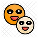 Emoji Rosto Rosto Sorridente Ícone