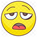 Emoji Cansado Expressao Exausta Emotag Ícone