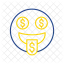 Emoji de cara de dólar  Icono