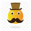 Emoji Con Sombrero De Copa Ventilador Refrigerador Icono