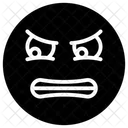 Emoticon Cara Zangada Expressao Icon