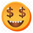 Emoji de cara de dinheiro  Ícone