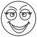 Linda Chica Emoji Linda Expresion Emojitag Icono