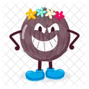 Emoji Hawaiano Sonriente Sonriendo Burlonamente Icono