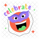 Emoji De Mascaras Mascara De Olho Emoji De Festa Ícone