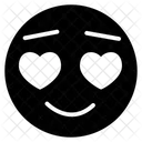 Emoji De Olho De Coracao Expressao De Amor Emotag Icon