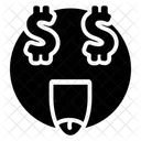 Emoji De Olhos De Dolar Expressao De Olhos De Dolar Emotag Icon