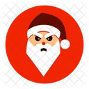 Emoji de papai noel bravo  Ícone