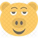 Porco Cara Emoji Ícone