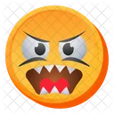 Emoji de risada de monstro  Ícone
