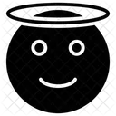 Emoticon Rosto De Anjo Expressao Icon