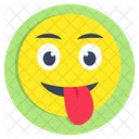 Emoji De Lengua Afuera Emoticon Etiqueta Emocional Icono