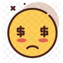 Emoji de dólar  Ícone