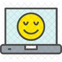 Emoji En Linea Sonrisa En Linea Alegre Icono