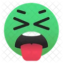 Emoji-lengua-enferma-fuera  Icono