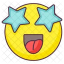 Emoji Estrelado Expressao Estrelada Emotag Ícone