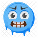 Emoji frio Ícone