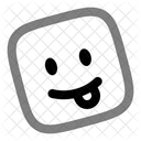 Emoji Funny Square Icon
