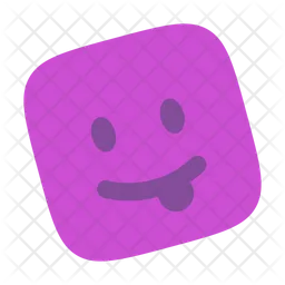 Emoji funny square  Icon