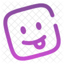 Emoji Funny Square Icon