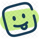 Emoji Funny Square Icon