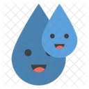 Gotas De Agua Emoji Gotas Emoji Emoticon Ícone