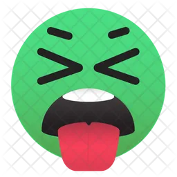 Emoji-krank-Zunge-raus Emoji Symbol