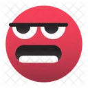 Emoji-louco-vermelho  Ícone