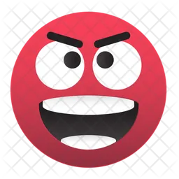 Emoji-mad-red-smile Emoji Icon