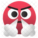 Emoji-mad-red-steaming  Icon