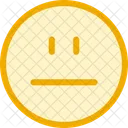 Bienestar Neutral Emoji Icono