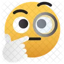 Emoji-pensamiento-inteligente  Icono