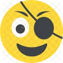 Pirata Parche Emoticono Icono