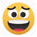 Emoji-preocupado-sonrisa-risa  Icon