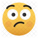 Emoji-que-asombrado-preocupado  Icono